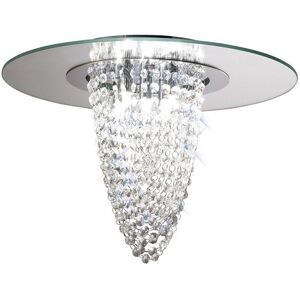 INSPIRED LIGHTING Oberon Flush Ceiling 5 Light Polished Chrome, Mirror, Crystal INSPIRED LIGHTING Oberon Flush Ceiling 5 Light Polished Chrome, Mirror, Crystal