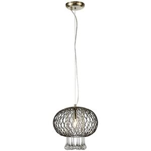INSPIRED LIGHTING Chelsie Medium Ceiling Pendant 1 Light Antique Brass, Clear Glass INSPIRED LIGHTING Chelsie Medium Ceiling Pendant 1 Light Antique Brass, Clear Glass