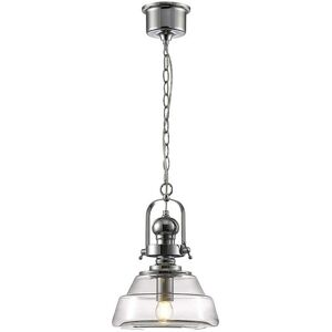 INSPIRED LIGHTING Reyna Small Dome Ceiling Pendant E27 Polished Chrome, Clear Glass INSPIRED LIGHTING Reyna Small Dome Ceiling Pendant E27 Polished Chrome, Clear Glass