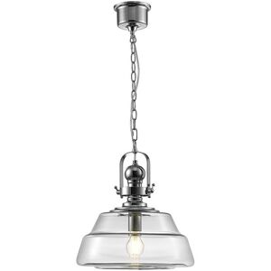 INSPIRED LIGHTING Reyna Large Dome Ceiling Pendant E27 Polished Chrome, Clear Glass INSPIRED LIGHTING Reyna Large Dome Ceiling Pendant E27 Polished Chrome, Clear Glass
