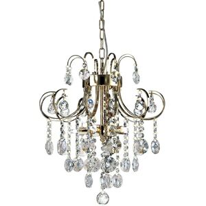 INSPIRED LIGHTING Rosina Ceiling Pendant 5 Light French Gold, Crystal INSPIRED LIGHTING Rosina Ceiling Pendant 5 Light French Gold, Crystal
