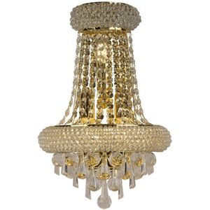 INSPIRED LIGHTING Alexandra Wall Lamp Large 3 Light French Gold, Crystal INSPIRED LIGHTING Alexandra Wall Lamp Large 3 Light French Gold, Crystal