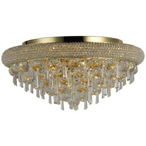 Inspired Lighting Alexandra Flush Ceiling 7 Light French Gold - Ceiling Light Inspired Lighting Alexandra Flush Ceiling 7 Light French Gold - Ceiling Light