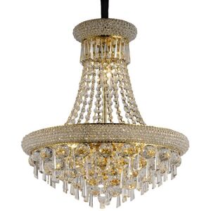 INSPIRED LIGHTING Alexandra Ceiling Pendant Chandelier 9 Light French Gold, Crystal INSPIRED LIGHTING Alexandra Ceiling Pendant Chandelier 9 Light French Gold, Crystal