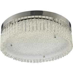 INSPIRED LIGHTING Aiden Large Round Flush Ceiling 21W 1900lm LED 4200K Polished Chrome, Crystal INSPIRED LIGHTING Aiden Large Round Flush Ceiling 21W 1900lm LED 4200K Polished Chrome, Crystal