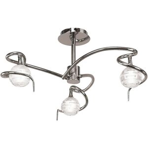 INSPIRED LIGHTING Dali Semi Flush Ceiling 3 Light G9, Polished Chrome INSPIRED LIGHTING Dali Semi Flush Ceiling 3 Light G9, Polished Chrome