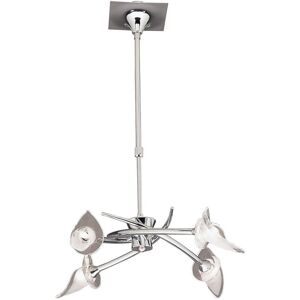 INSPIRED LIGHTING Flavia Telescopic Ceiling Pendant Semi Flush Convertible Round 4 Light G9, Polished Chrome INSPIRED LIGHTING Flavia Telescopic Ceiling Pendant Semi Flush Convertible Round 4 Light G9, Polished Chrome