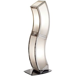 INSPIRED LIGHTING Duna E27 Table Lamp 2 Light E27, Polished Chrome, White Acrylic INSPIRED LIGHTING Duna E27 Table Lamp 2 Light E27, Polished Chrome, White Acrylic