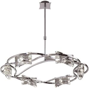 INSPIRED LIGHTING Kromo Telescopic Semi Flush 6 Light G9 Round, Polished Chrome INSPIRED LIGHTING Kromo Telescopic Semi Flush 6 Light G9 Round, Polished Chrome