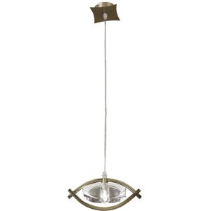 INSPIRED LIGHTING Kromo Ceiling Pendant 1 Light G9, Antique Brass INSPIRED LIGHTING Kromo Ceiling Pendant 1 Light G9, Antique Brass