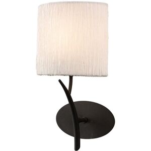 INSPIRED LIGHTING Eve Wall Lamp Switched 1 Light E27, Anthracite with White Oval Shade INSPIRED LIGHTING Eve Wall Lamp Switched 1 Light E27, Anthracite with White Oval Shade