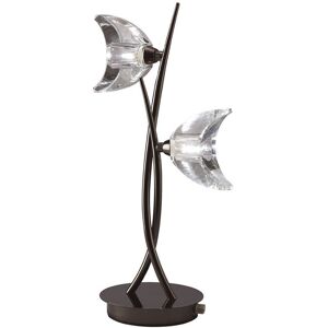 INSPIRED LIGHTING Eclipse Table Lamp 2 Light G9, Black Chrome INSPIRED LIGHTING Eclipse Table Lamp 2 Light G9, Black Chrome