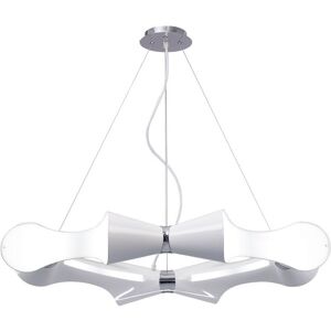 Inspired Lighting Ora Ceiling Pendant Light - 8 Flat Round White E27 Inspired Lighting Ora Ceiling Pendant Light - 8 Flat Round White E27