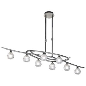 INSPIRED LIGHTING Loop Telescopic 8 Light G9 ECO Line, Polished Chrome INSPIRED LIGHTING Loop Telescopic 8 Light G9 ECO Line, Polished Chrome