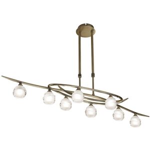 INSPIRED LIGHTING Loop Telescopic 8 Light G9 ECO Line, Antique Brass INSPIRED LIGHTING Loop Telescopic 8 Light G9 ECO Line, Antique Brass