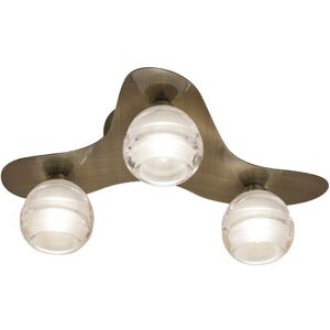 INSPIRED LIGHTING Loop Ceiling 3 Light G9 ECO, Antique Brass INSPIRED LIGHTING Loop Ceiling 3 Light G9 ECO, Antique Brass