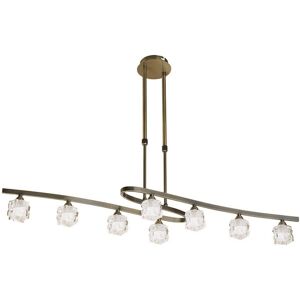 INSPIRED LIGHTING Ice Telescopic 8 Light G9 ECO, Antique Brass INSPIRED LIGHTING Ice Telescopic 8 Light G9 ECO, Antique Brass