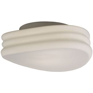 INSPIRED LIGHTING Mediterraneo Flush Ceiling, Wall 2 Light E27 Medium, Frosted White Glass INSPIRED LIGHTING Mediterraneo Flush Ceiling, Wall 2 Light E27 Medium, Frosted White Glass