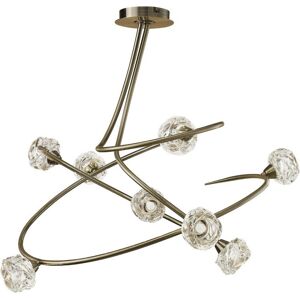 INSPIRED LIGHTING Maremagnum Semi Flush Ceiling 8 Light G9, Antique Brass INSPIRED LIGHTING Maremagnum Semi Flush Ceiling 8 Light G9, Antique Brass