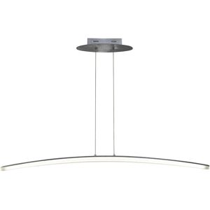 INSPIRED LIGHTING Hemisferic Ceiling Pendant 28W LED 110cm Bar 3000K, 1800lm, Satin Aluminium, Frosted Acrylic INSPIRED LIGHTING Hemisferic Ceiling Pendant 28W LED 110cm Bar 3000K, 1800lm, Satin Aluminium, Frosted Acrylic
