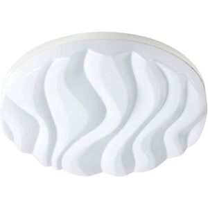 INSPIRED LIGHTING Arena Flush Ceiling Light Large Round 45W LED IP44 3000K, 4050lm, Matt White, White Acrylic INSPIRED LIGHTING Arena Flush Ceiling Light Large Round 45W LED IP44 3000K, 4050lm, Matt White, White Acrylic