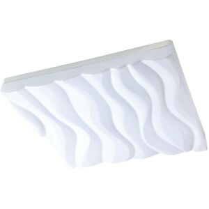 INSPIRED LIGHTING Arena Flush Ceiling Light Large Square 45W LED IP44 3000K, 4050lm, Matt White, White Acrylic INSPIRED LIGHTING Arena Flush Ceiling Light Large Square 45W LED IP44 3000K, 4050lm, Matt White, White Acrylic