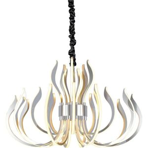 INSPIRED LIGHTING Versailles Ceiling Pendant LED Light 256W, 12339lm, 3000K Polished Chrome, White Acrylic INSPIRED LIGHTING Versailles Ceiling Pendant LED Light 256W, 12339lm, 3000K Polished Chrome, White Acrylic
