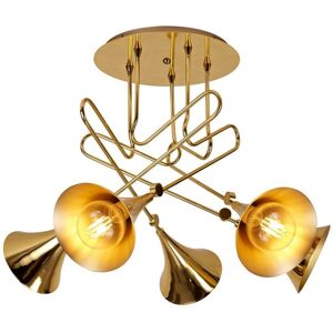 INSPIRED LIGHTING Jazz Ceiling 5 Light E27, Gold INSPIRED LIGHTING Jazz Ceiling 5 Light E27, Gold