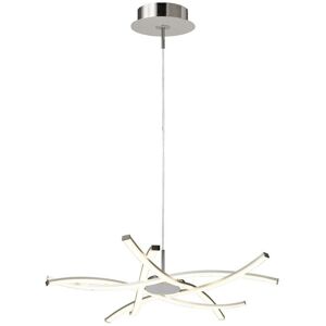 INSPIRED LIGHTING Aire Ceiling Pendant 69cm Round 42W 3000K, 3700lm, Silver, Frosted Acrylic, Polished Chrome INSPIRED LIGHTING Aire Ceiling Pendant 69cm Round 42W 3000K, 3700lm, Silver, Frosted Acrylic, Polished Chrome