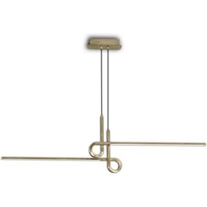 INSPIRED LIGHTING Cinto Semi Flush Ceiling Light Pendant 24W LED, 3000K, 1950lm, Antique Brass INSPIRED LIGHTING Cinto Semi Flush Ceiling Light Pendant 24W LED, 3000K, 1950lm, Antique Brass