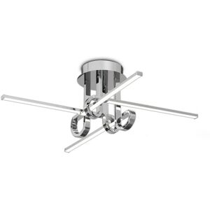 INSPIRED LIGHTING Cinto Semi Flush Ceiling Light 28W LED, 3000K, 2250lm, Polished Chrome INSPIRED LIGHTING Cinto Semi Flush Ceiling Light 28W LED, 3000K, 2250lm, Polished Chrome