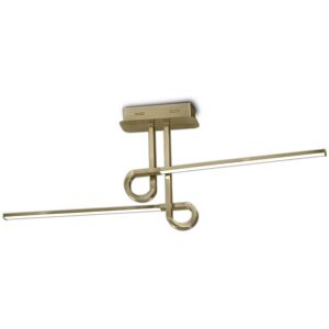 INSPIRED LIGHTING Cinto Semi Flush Ceiling Light 20W LED, 3000K, 1600lm, Antique Brass INSPIRED LIGHTING Cinto Semi Flush Ceiling Light 20W LED, 3000K, 1600lm, Antique Brass