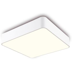 INSPIRED LIGHTING Fusion Flush Ceiling Light 40cm Square, 35W LED, 3000K, 2350lm, White INSPIRED LIGHTING Fusion Flush Ceiling Light 40cm Square, 35W LED, 3000K, 2350lm, White