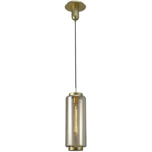 INSPIRED LIGHTING Jarras Ceiling Pendant 20cm Round, 1 x E27 (Max 40W), Matt Gold , Cognac Glass INSPIRED LIGHTING Jarras Ceiling Pendant 20cm Round, 1 x E27 (Max 40W), Matt Gold , Cognac Glass
