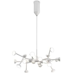 INSPIRED LIGHTING Adn 24 Light Ceiling Pendant, Round 65.8cm, 72W LED, 3000K, 3960lm, White INSPIRED LIGHTING Adn 24 Light Ceiling Pendant, Round 65.8cm, 72W LED, 3000K, 3960lm, White
