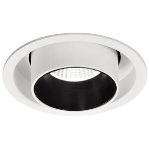 INSPIRED LIGHTING Fusion Retractable Recessed Swivel Spotlight, 7W, 4000K, 630lm, Matt White & Black, Cut Out 84mm INSPIRED LIGHTING Fusion Retractable Recessed Swivel Spotlight, 7W, 4000K, 630lm, Matt White & Black, Cut Out 84mm