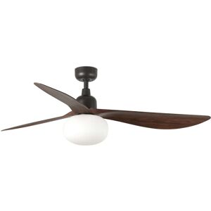 Faro Lighting Outwood 150cm Ceiling Fan Dark Brown, Walnut Blades, E27 Light, IP44 Faro Lighting Outwood 150cm Ceiling Fan Dark Brown, Walnut Blades, E27 Light, IP44
