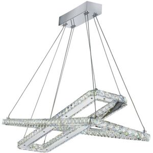 Searchlight Clover Chrome LED Pendant Light - Modern Ceiling Lamp Searchlight Clover Chrome LED Pendant Light - Modern Ceiling Lamp