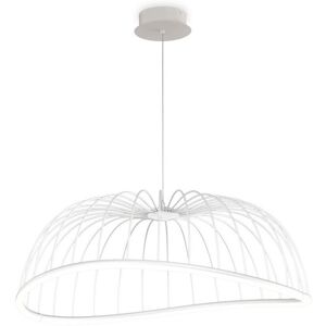 INSPIRED LIGHTING Celeste Caged Ceiling Pendant 81cm Round, 40W LED, 3000K, 2800lm, White INSPIRED LIGHTING Celeste Caged Ceiling Pendant 81cm Round, 40W LED, 3000K, 2800lm, White