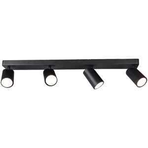 INSPIRED LIGHTING Sal Linear 4 Light Spotlight GU10, Matt Black INSPIRED LIGHTING Sal Linear 4 Light Spotlight GU10, Matt Black