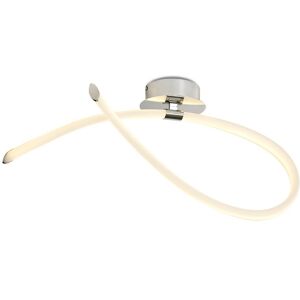 INSPIRED LIGHTING Armonia Semi Flush Ceiling Medium Loop, 25W LED, 3000K, 1875lm, Polished Chrome, Frosted Acrylic INSPIRED LIGHTING Armonia Semi Flush Ceiling Medium Loop, 25W LED, 3000K, 1875lm, Polished Chrome, Frosted Acrylic
