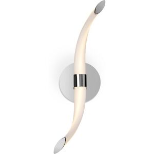 INSPIRED LIGHTING Armonia Wall Lamp Wave, 12W LED, 3000K, 900lm, Polished Chrome, Frosted Acrylic INSPIRED LIGHTING Armonia Wall Lamp Wave, 12W LED, 3000K, 900lm, Polished Chrome, Frosted Acrylic