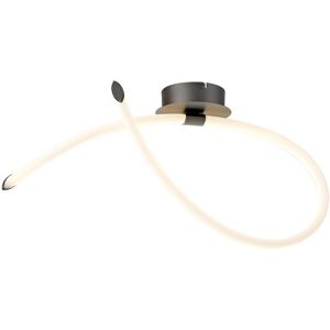 INSPIRED LIGHTING Armonia Semi Flush Ceiling Loop, Dimmable, 25W LED, 3000K, 1875lm, Titanium, Frosted Acrylic INSPIRED LIGHTING Armonia Semi Flush Ceiling Loop, Dimmable, 25W LED, 3000K, 1875lm, Titanium, Frosted Acrylic