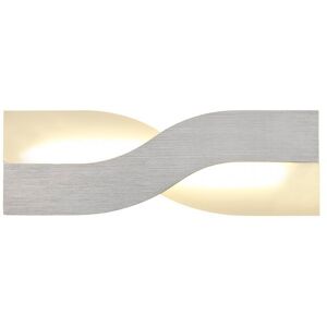 Luminosa Lighting Saratoga Wall Lamp, 1 x 8W LED, 3000K, 640lm, Brushed Aluminium, Frosted White Luminosa Lighting Saratoga Wall Lamp, 1 x 8W LED, 3000K, 640lm, Brushed Aluminium, Frosted White