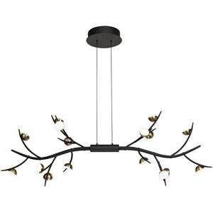 Luminosa Lighting Wilson 16 Light Linear Ceiling Pendant, 16 x 3W LED, 3000K, 2640lm, Black, Antique Brass Luminosa Lighting Wilson 16 Light Linear Ceiling Pendant, 16 x 3W LED, 3000K, 2640lm, Black, Antique Brass