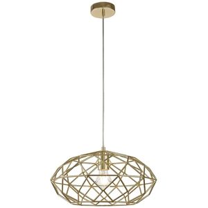 Luminosa Lighting Bainbridge Elliptical Spherical Ceiling Pendant, 1 x E27, Polished Brass Luminosa Lighting Bainbridge Elliptical Spherical Ceiling Pendant, 1 x E27, Polished Brass