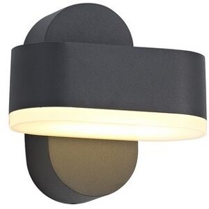 Luminosa Lighting Pittsfield 1 Light Adjustable Wall Lamp, 1 x 6W LED, 3000K, 400lm, IP54, Anthracite Luminosa Lighting Pittsfield 1 Light Adjustable Wall Lamp, 1 x 6W LED, 3000K, 400lm, IP54, Anthracite