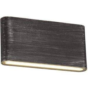 Luminosa Lighting Thompson Up and Downward Lighting Wall Lamp, 2 x 6W LED, 3000K, 630lm, IP54, Black, Silver Luminosa Lighting Thompson Up and Downward Lighting Wall Lamp, 2 x 6W LED, 3000K, 630lm, IP54, Black, Silver