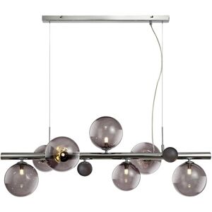 Luminosa Lighting Newstead Ceiling Pendant, 7 x G9, Polished Chrome, Smoked Glass Luminosa Lighting Newstead Ceiling Pendant, 7 x G9, Polished Chrome, Smoked Glass