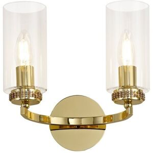 Luminosa Lighting Seward Wall Lamp Switched, 2 x E14, Polished Gold Luminosa Lighting Seward Wall Lamp Switched, 2 x E14, Polished Gold